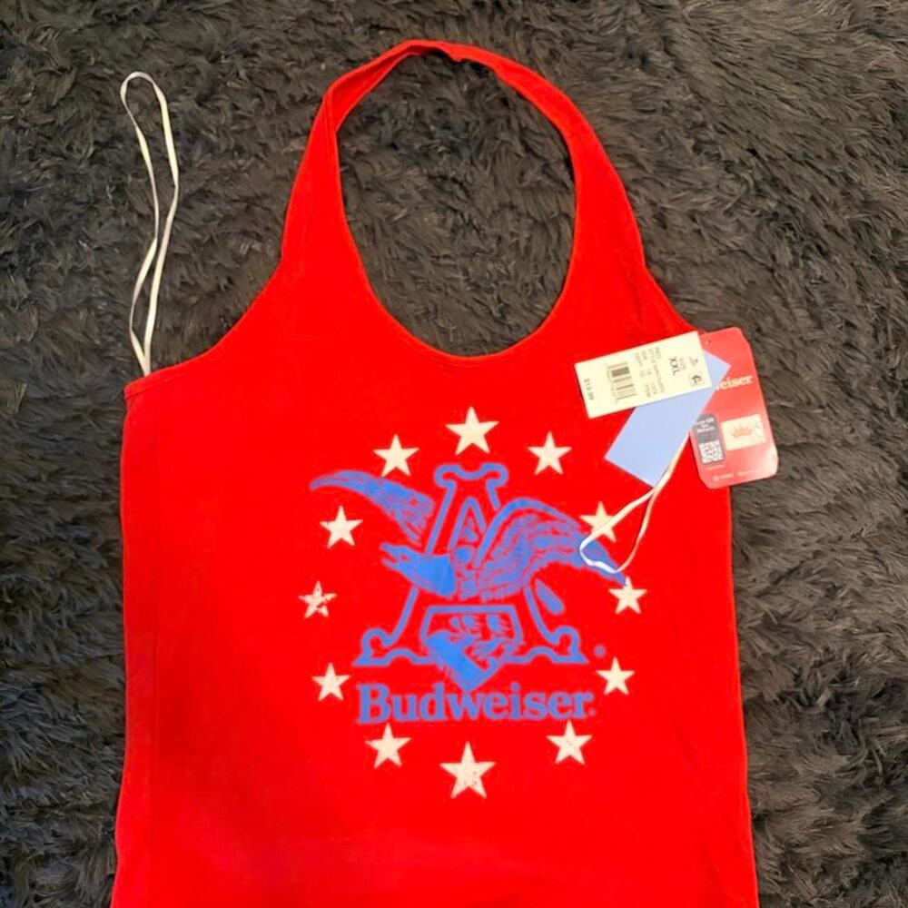 Budweiser red halter top
